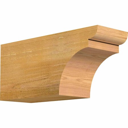 Ekena Millwork Yorktown Rough Sawn Rafter Tail, Western Red Cedar, 6"W x 8"H x 18"L RFT06X08X18YOR00RWR
